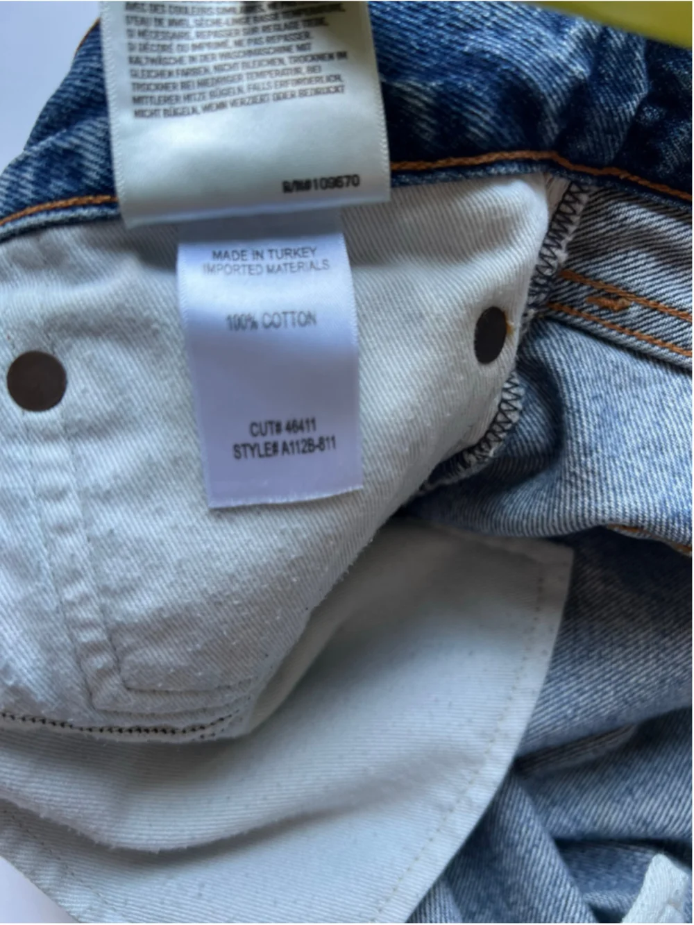 Agolde Parker Cutoff Denim Jean Short Medium Blue 30